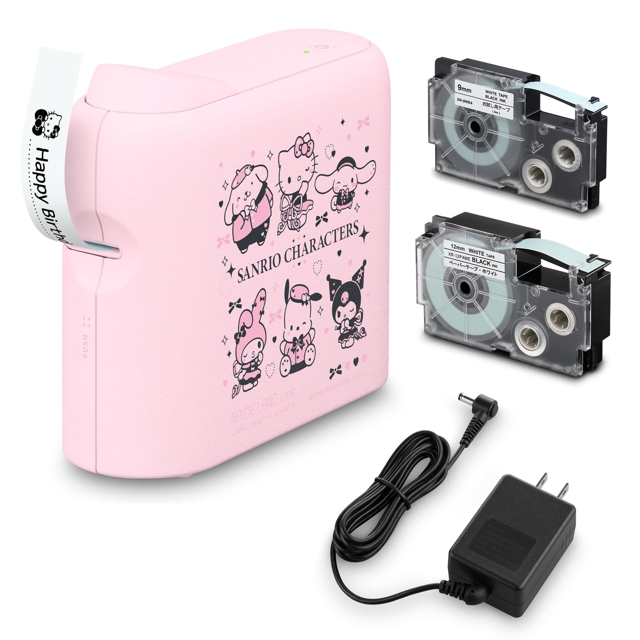 Casio Name Land Label Sanrio Characters Collaboration Tape Included i-ma Printer, Model, Smartphone-Specific, KL-SP10-SA2 Set, KL-SLSA2 (3.5mm-18mm розовый