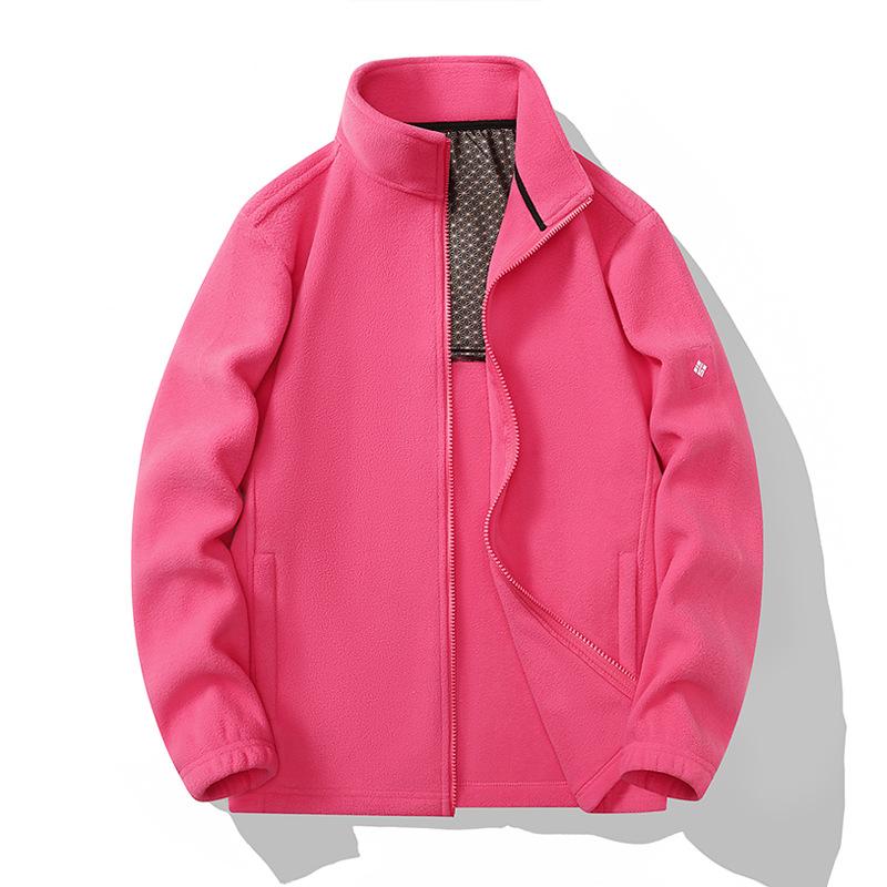 Autumn and Winter Fleece Jacket for Couples, Warm Stand Up Collar Cardigan, Couple Style Fleece Jacket, Graphene Fleece Jacket