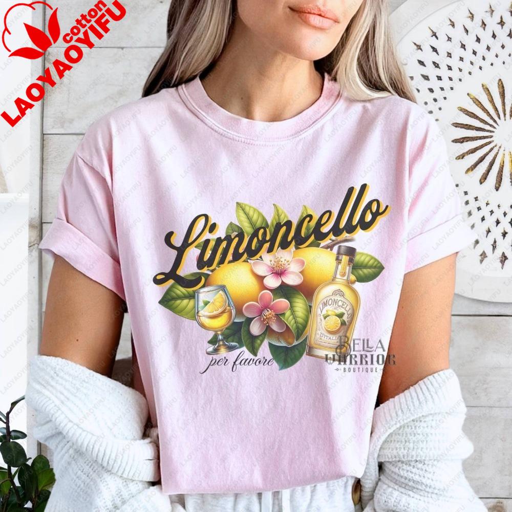 Limoncello Italy Shirt Amalfi Coast Italian Travel Gift Italy Lover Gift Sorrento Lemons Tshirt European Vacation Tee