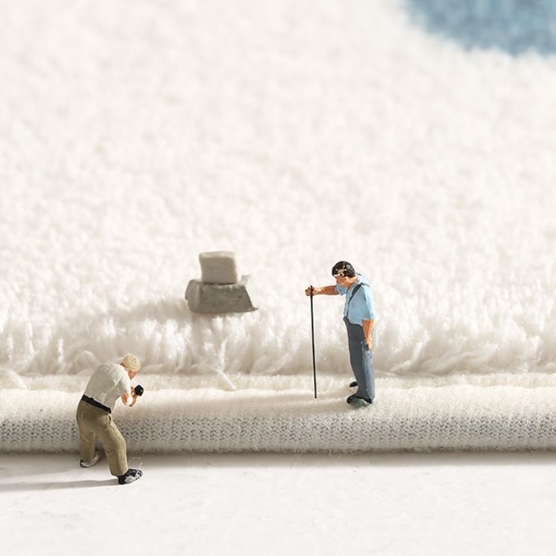 Ins Style Bedroom Decor Floral Bedside Rug Pink Plush Carpets for Living Room Cream Style Casual Rug Fluffy Soft Irregular Mat