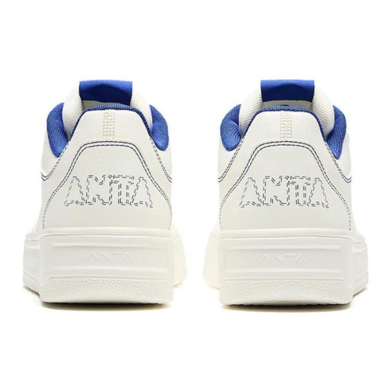Anta Lightweight Comfortable Slip Resistant Durable Low Top Skate Shoes Men Sneakers White 912518001Q-1