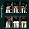 Stainless Steel Deep Frying Pot Detachable Handle Milk Warmer Pot Tempura Fryer Pan  French Fries