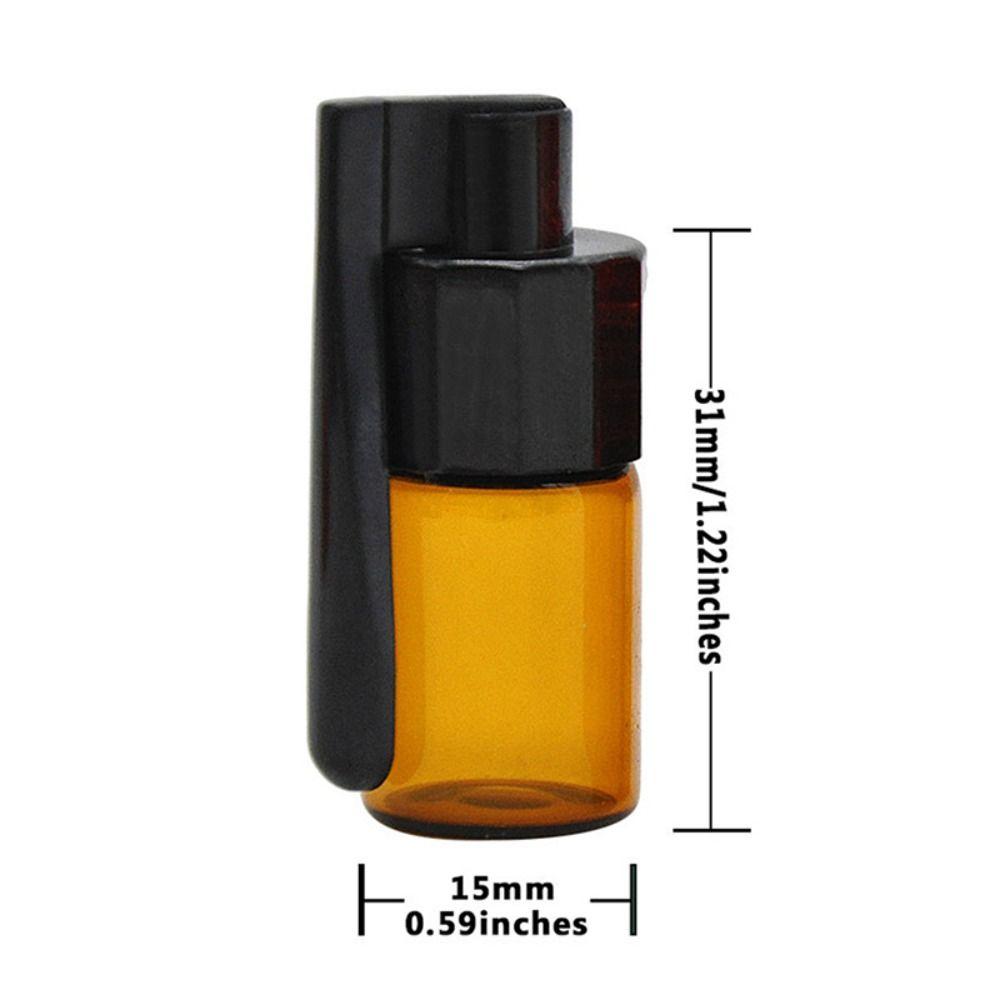 Portable Glass Bottles 31mm/15mm Snuff Snorter Bottle Pill Dispenser Pill Box Travel