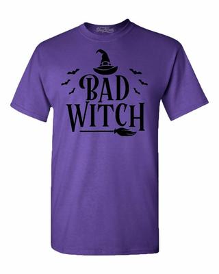 Camiseta Negra de Bruja Mala Divertida a Juego para Mejores Amigos Camisas de Halloween