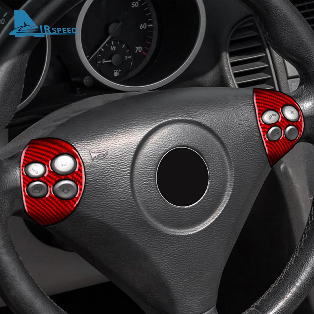 Echte Weiche Carbonfaser-Zieraufkleber Für Mercedes Benz SLK R171 2004 2005 2006 2007 2008 2009 2010 Lenkradzubehör