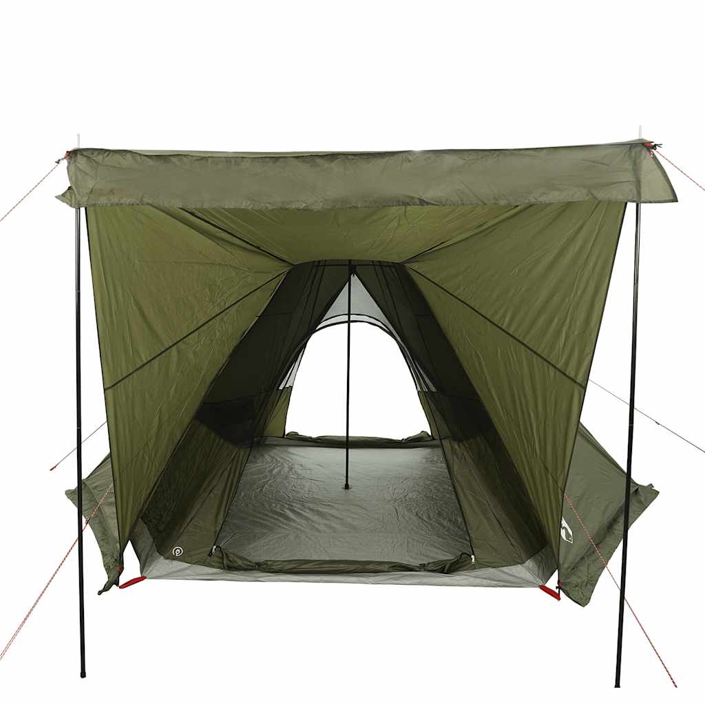 Tipi Family Tent for 6 People Olive Green Waterproof