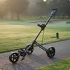3 Wheel Golf Push Vehicle Compact Aluminum Trolley for Practice Range