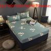 Luxurious Floral Print Fitted Sheet Set With Soft Polyester And Elastic Band Comfort