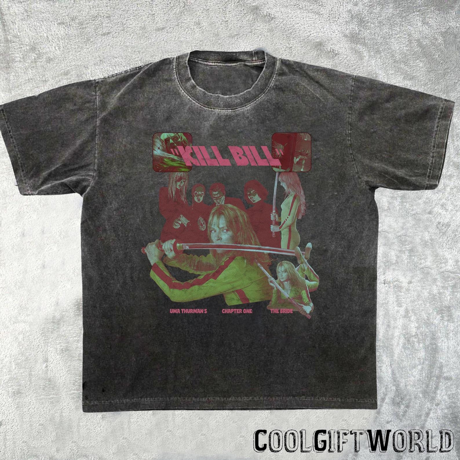 Vintage Kill Bill Shirt, Retro Movie Comfort Colors Graphic Tee, Uma Thurman The Bride T-Shirt M