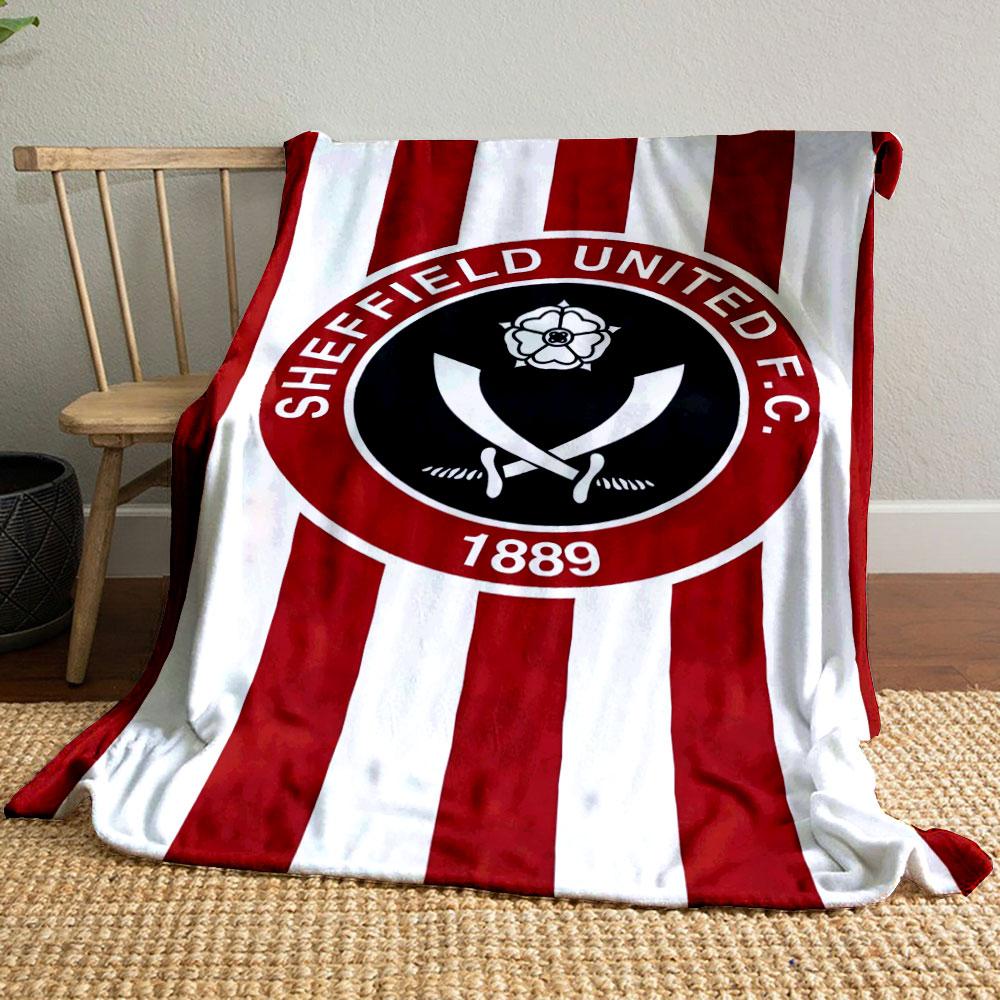 Sheffield United FC Emblem Blanket print blanket soft and cozy perfect for the living room bed sofa or a nap,gift