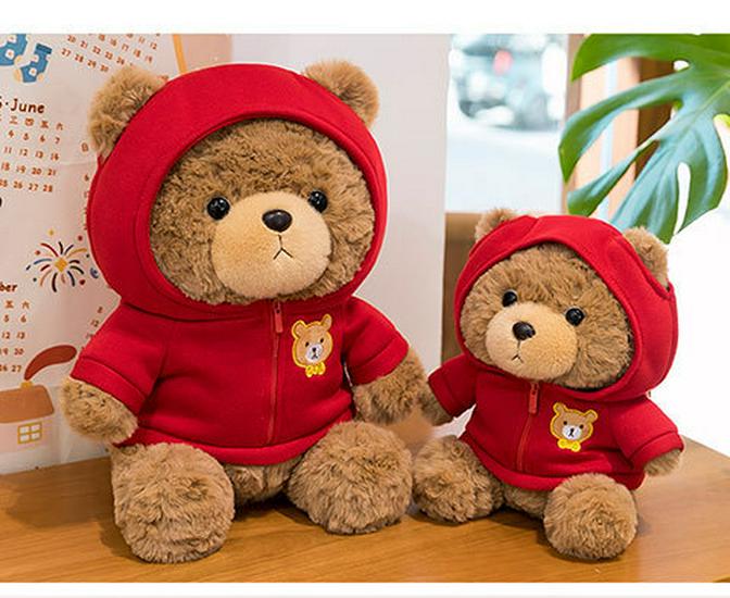 Cute Soft Sweater Bear Plush Toy - Children's Cozy Sleeping Pillow & Cuddly Doll