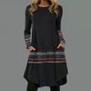 Ethnic Style Fashionable Casual Spring and Autumn Dress