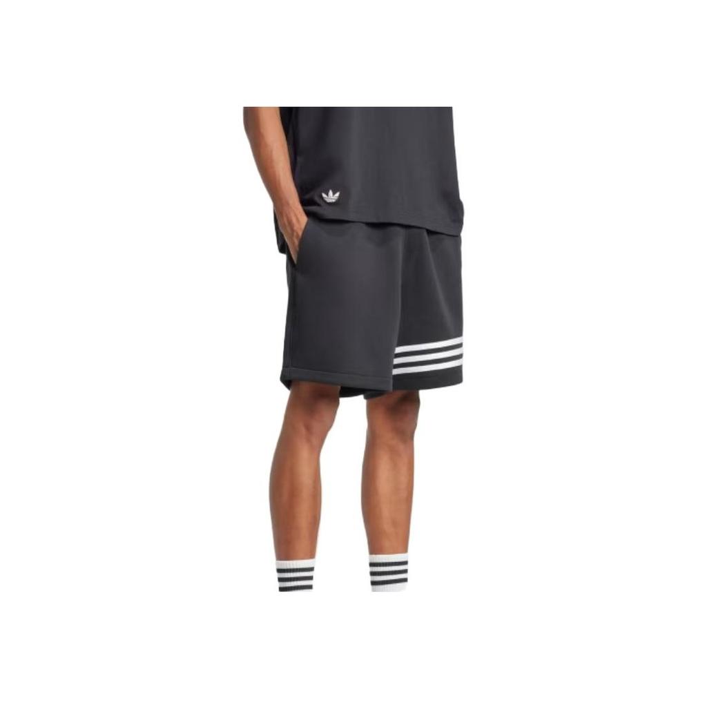 Adidas Originals Neuclassics Shorts Comfortable Fashion Versatile Solid Color Casual Shorts Men Shorts Black JC9941