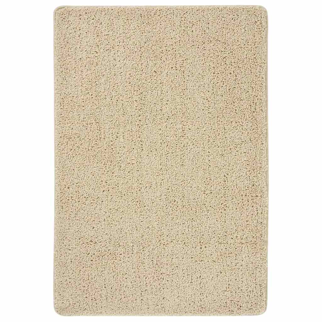 vidaXL Shaggy-Teppich Creme 120x170 Cm Rutschfest