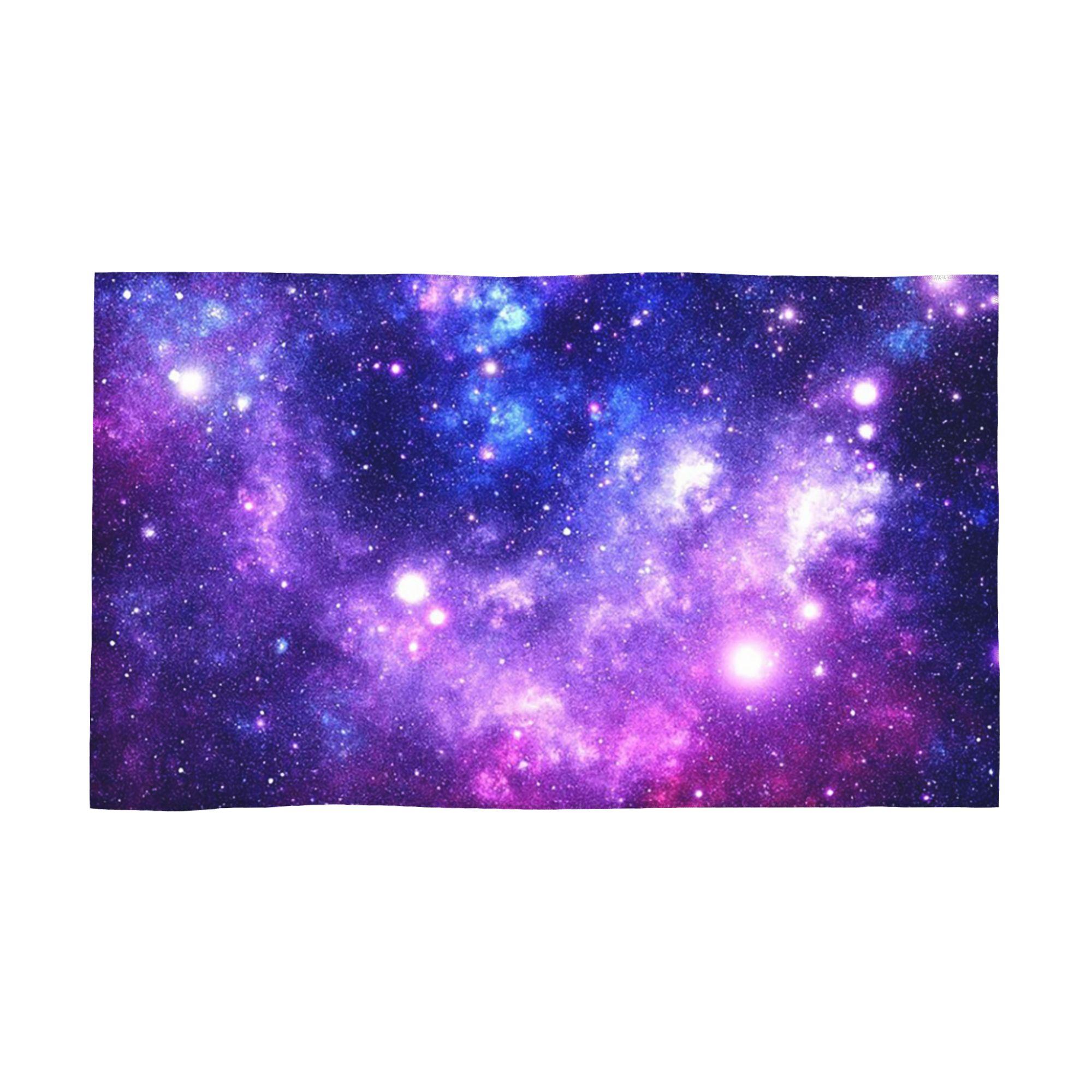 

Purple Blue Galaxy Nebula Soft Face Towel Quick Dry Pool Bath Cotton Towels Breathable W40*H60(CM)
