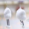 Smiling Cute Little Cloud Creative Plush Doll Girl Heart Keychain Backpack Hanging Ornament Pendant Gift