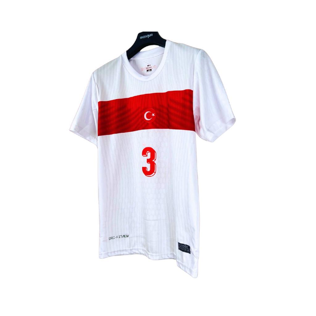 Merih Demiral Trkiye Euro2024 White Adult Football Jersey