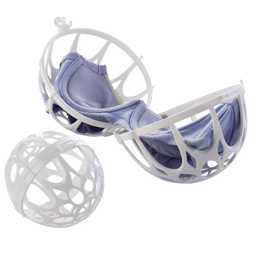 

Набор из 2 шаров для стирки бюстгальтеров, сетки для стирки из полипропилена, мешки для стирки бюстгальтеров, большой шар 15 x 16,5 см, маленький шар 10,5 x 11,5 см