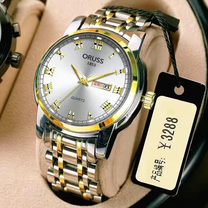 Montre Suisse Automatique Lumineuse en Acier Inoxydable avec Calendrier pour Homme – Quartz Style Coréen pour Couples