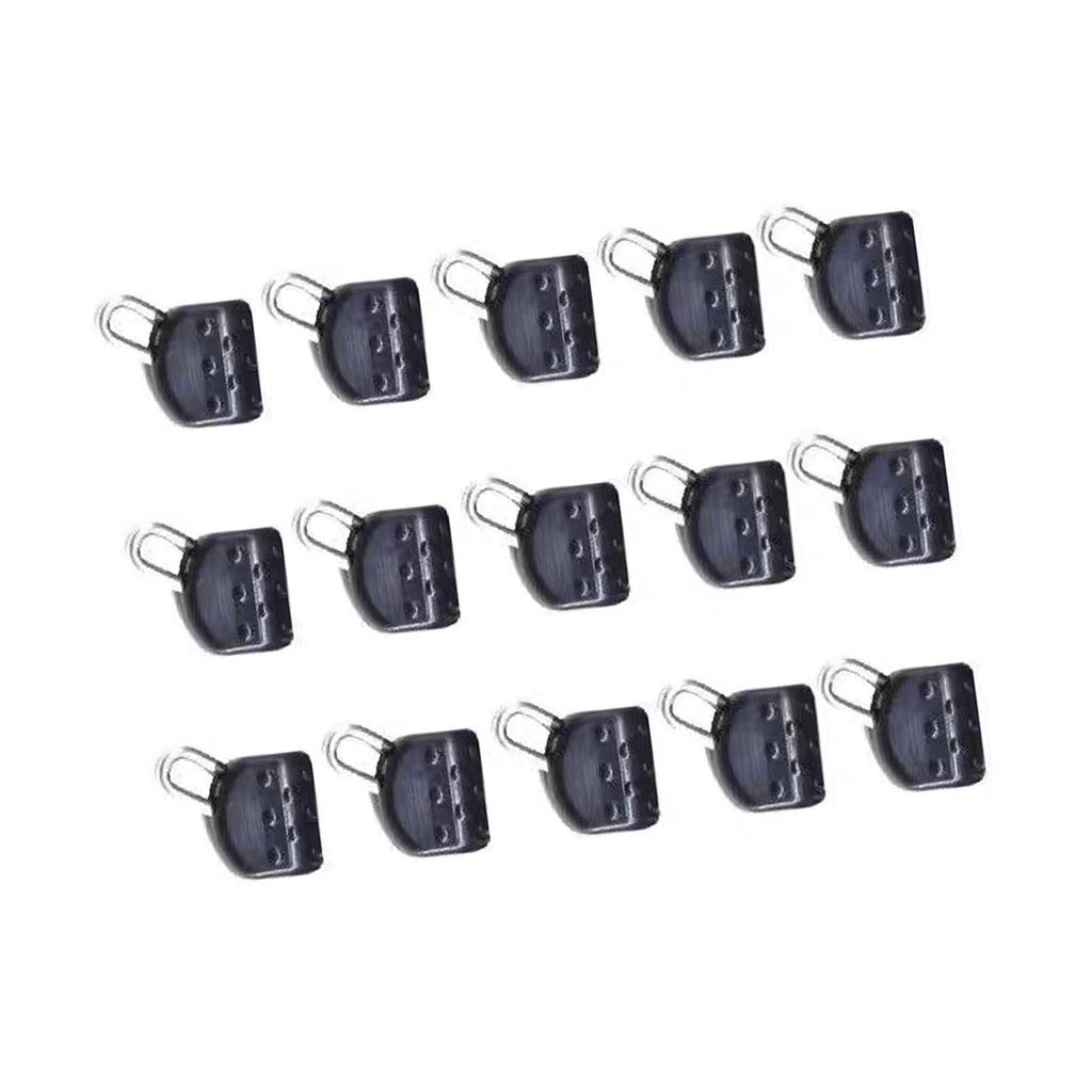 15Pcs Float Rest Fishing Sinker Slip Clip Hook Clear Snap Fishing Weight Slide for Braid Fishing Line Easy to Use