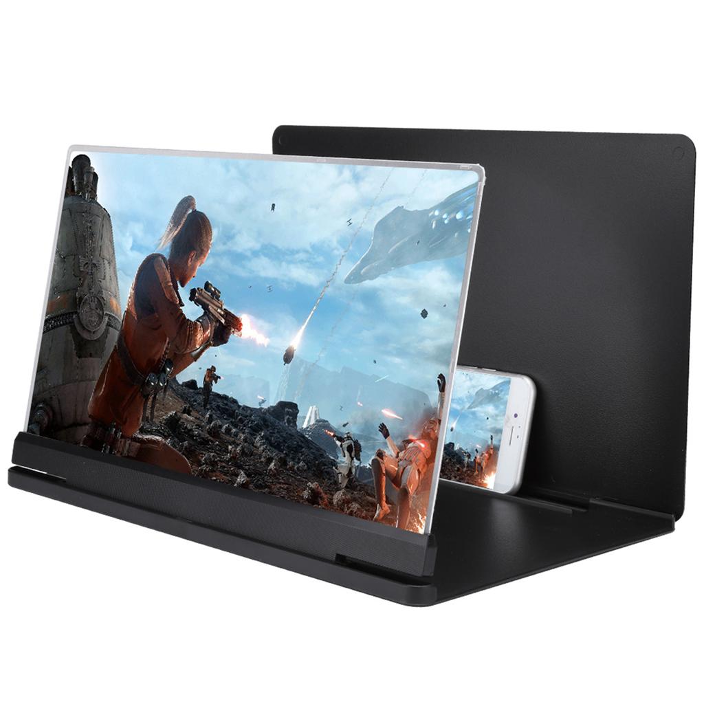 18X Mobile Phone Screen Magnifixer Amplifier 14in Anti Radiation Zoom Prevent Reflective(Black)