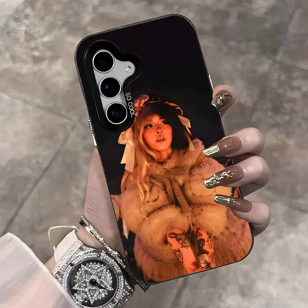 Girl Singer Melanie M-Martinez Phone Case For Samsung S25 Ultra S23 S22 S21 S20 Ultra Plus S24 Fe A54 A55 Color Silver Cover
