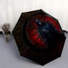 Dark Mystic Reaper with Roses Decorative PlateUmbrella, Portable 3-Fold Umbrella for Men & Women,Christmas Gift ES341