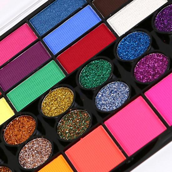 42 Farger Ansiktsmalingssett for Barn Halloweenfest Sminkepalett Kroppsmalingssett for Cosplay Klovn Bursdagsshow