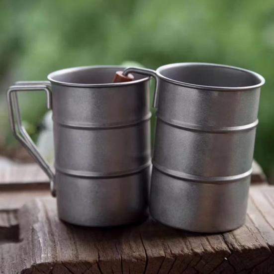 304 Stainless Steel Coffee Cup Portable Travel Mug Water Drinking Tea Tumbler Milk Cup Crafted Cocktail Glass for Work Outdoor School