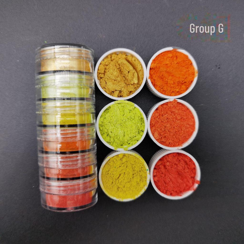 6-Color Pearl Glitter Crystal Slime Mold Kit for DIY Crafting