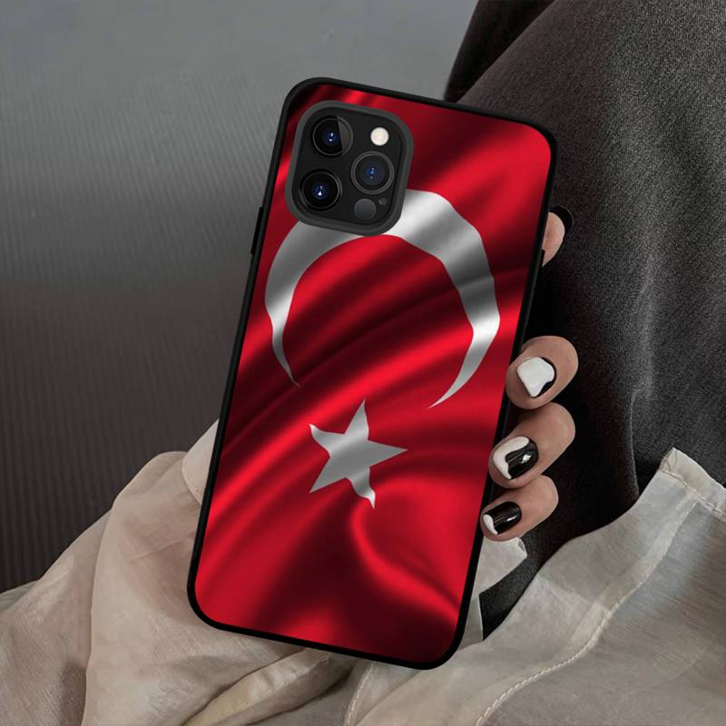 Flag Turkey Istanbul Antalya Mustafa Wolf Phone Case Silicone Soft for Iphone 14 13 12 11 Pro Mini XS MAX 8 7 6 Plus X XS XR