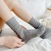 Wind Vertical Socks Summer Thin Tide Gray Catwalk Stacking Socks Stockings Ballet Medium Tube