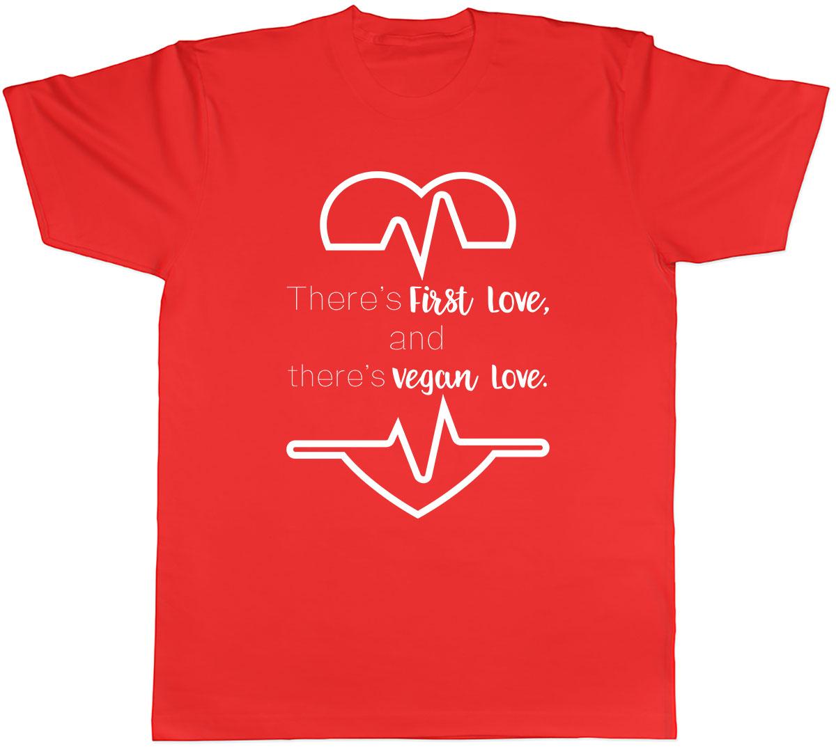 First love and Vegan love Unisexs Unisex TShirt Tee S