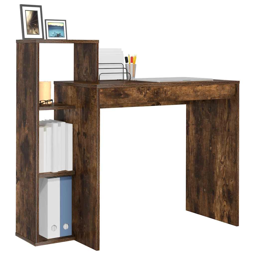 Desk Smoked Oak 100 x 40 x 90 cm Engineered Wood