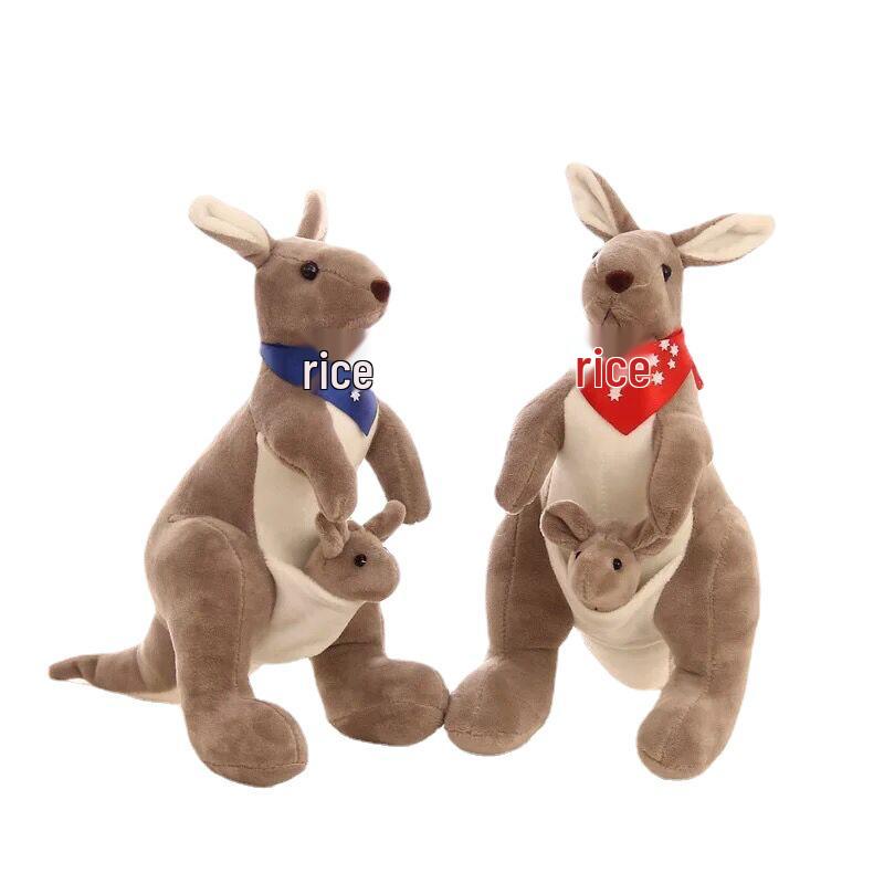 Australian Mother & Baby Kangaroo Plush Toy - Children's Comfort Simulation Doll Gift