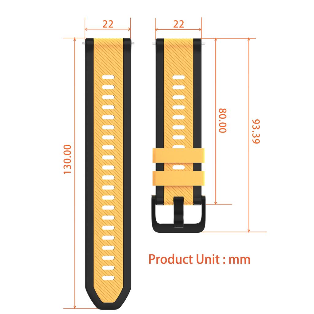 For Huami Amazfit Bip 6 46mm Watch Strap 22mm Silicone Band For Amazfit BALANCE 2/GTR 4 3Pro 2e 2/Stratos 3 Waterproof Bracelet