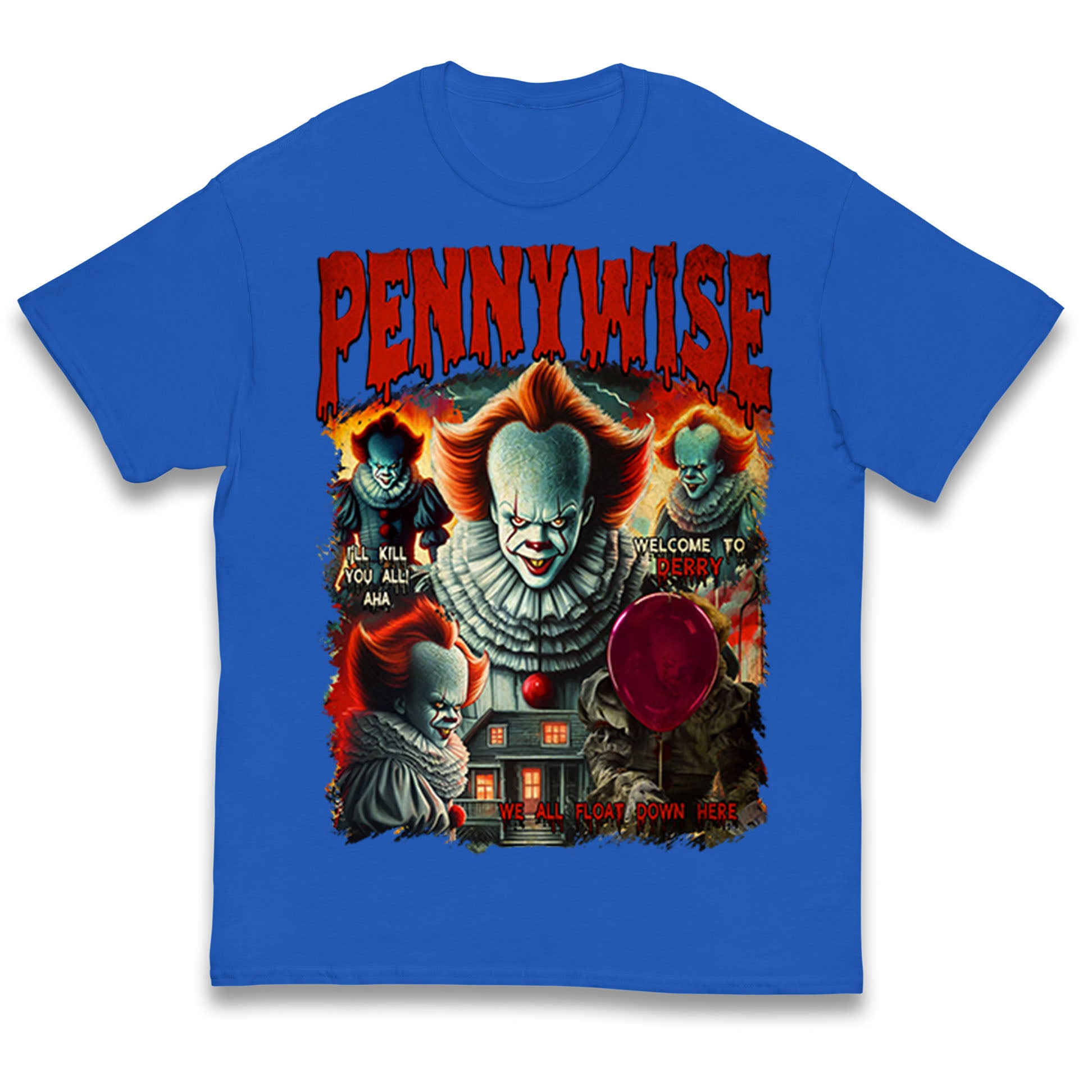 The Clown Pennywise Halloween Bootleg Kids T Shirt 100