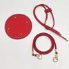 Set da 3 Pezzi Base Fondo Borsa Fatto a Mano in Ecopelle PU Base per Borsa a Secchiello con Tracolla per Borse Lavorate a Maglia Accessori per Borse all'Uncinetto Fai-da-Te