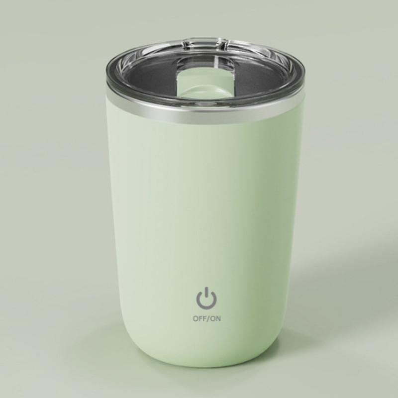 Coffee Cup 350ml Stainless Steel Automatic Stirring Mug With Magnetic Charging For Office And Home Use