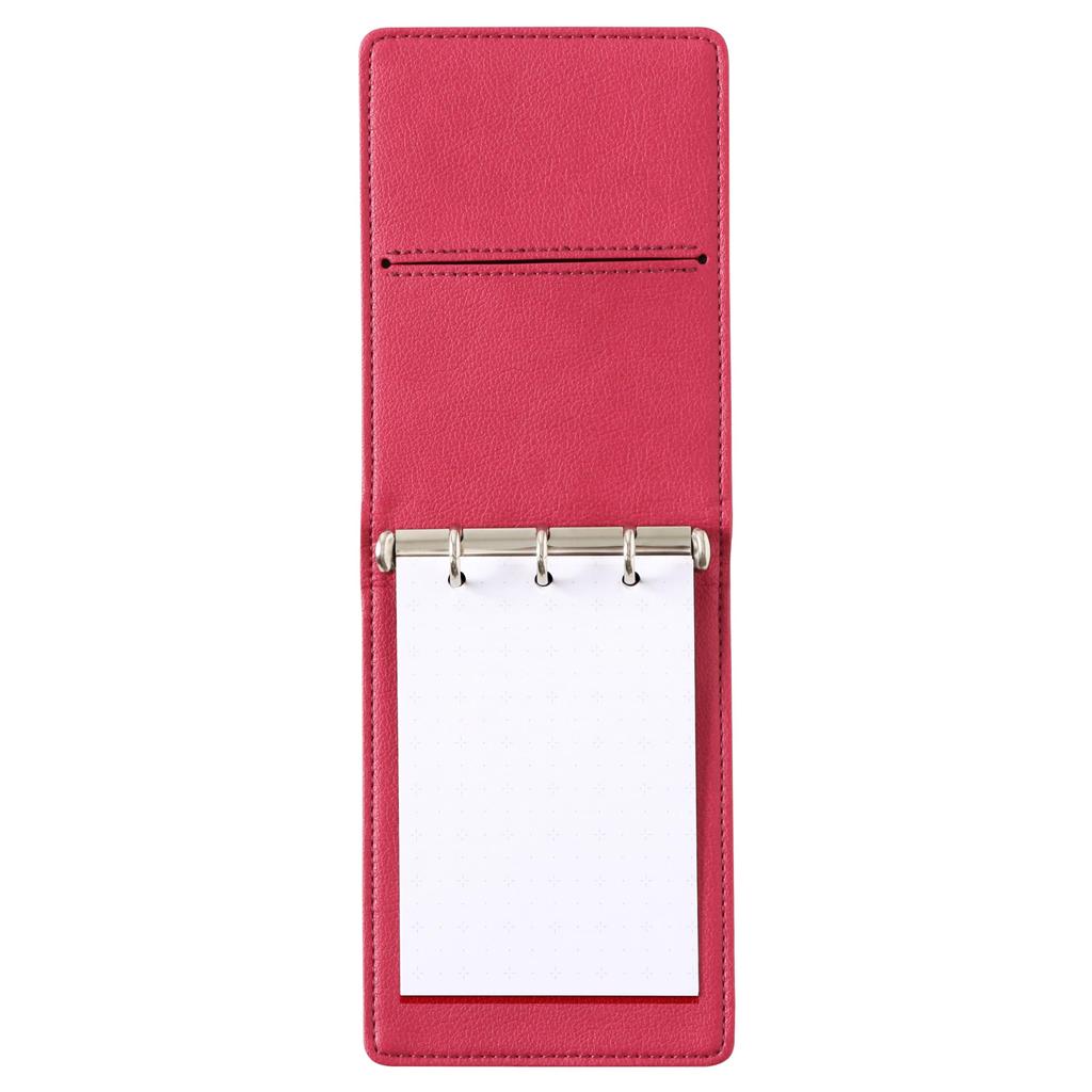 RHODIA Mini System Organizer 11mm Ring PU Synthetic Vive Gray 3-Ring (11x8cm, Diameter) Leather, (cf11ogz03-gy)