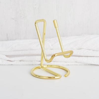 Niedlicher Kartenhalter aus goldenem Metall, Papier-Organizer, Binder-Clip, Display, Büro, Geschäft, für Männer und Frauen, modisch, dekorativ für den Schreibtisch