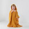 Children's Cotton Gauze Hooded Poncho Bath Towel - Absorbent Wearable Swim Wrap