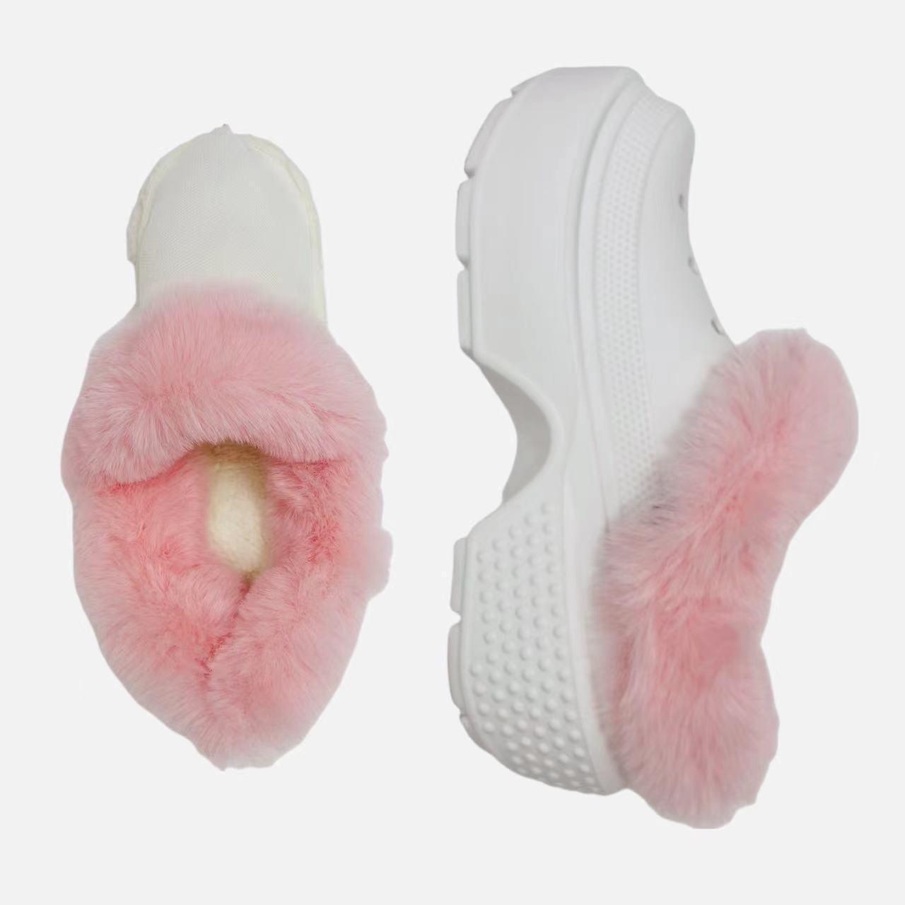 

Съемные бахилы из плюша и хлопка - зимние теплые, моющиеся, с утолщенной мягкой подкладкой 44-45=M8 Inner Length 260