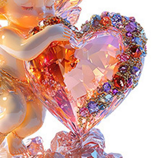 1/4Pcs Car Pendant Acrylic Scratch-Resistant Angel Heart Design Backpack Pendant Valentine Day Pendant Car Interior Accessor