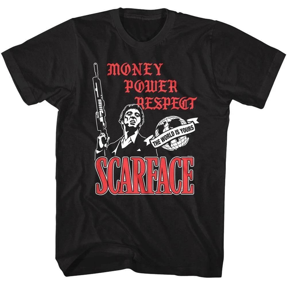 Scarface Tony Money Power Respect Men s T Shirt L