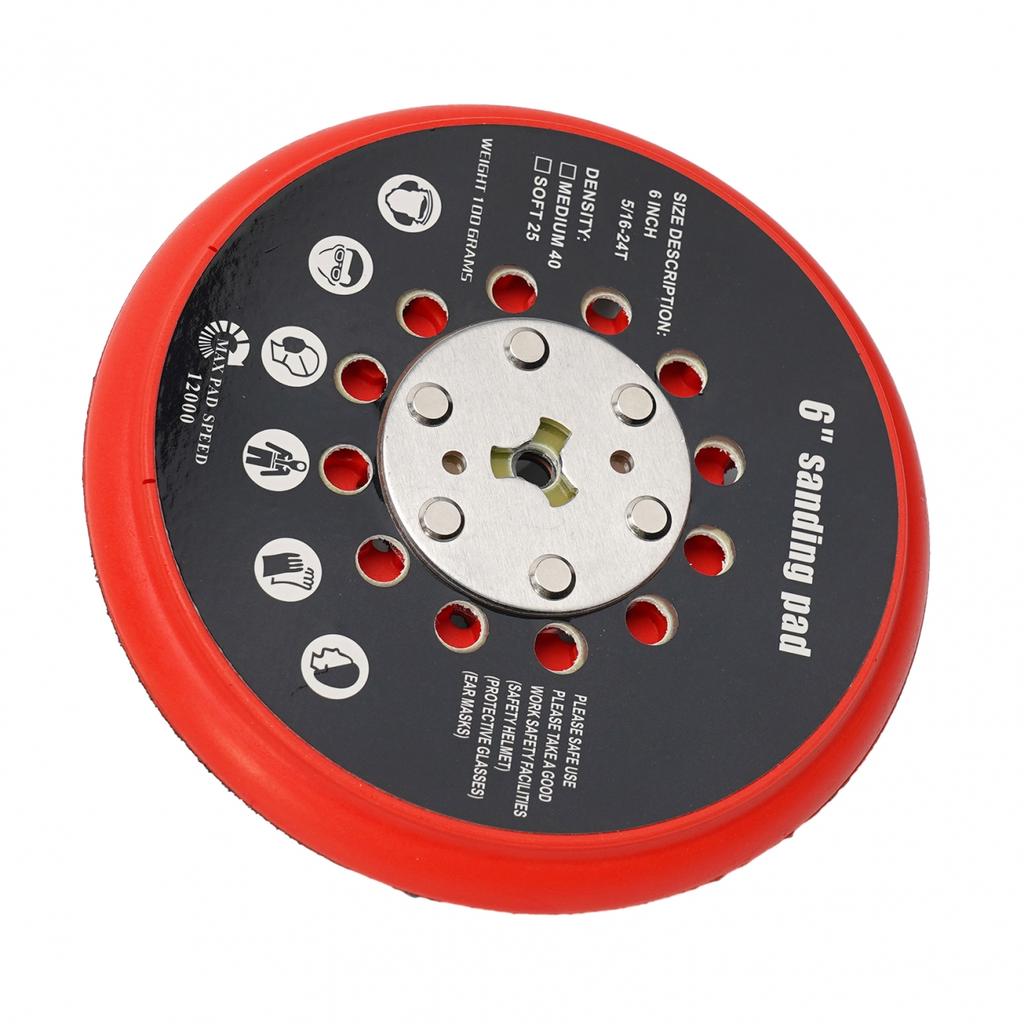 6-calowy pad szlifierski średni na rzep wielootworowy podkład do Bosch RSM6045