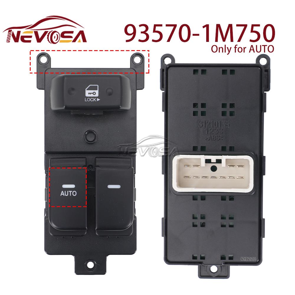 NEVOSA Auto 93570-1M750 For Kia Cerato FORTE CERATO KOUP 2011-2016 Master Electric Power Window Switch 935701M750 93570-1M750