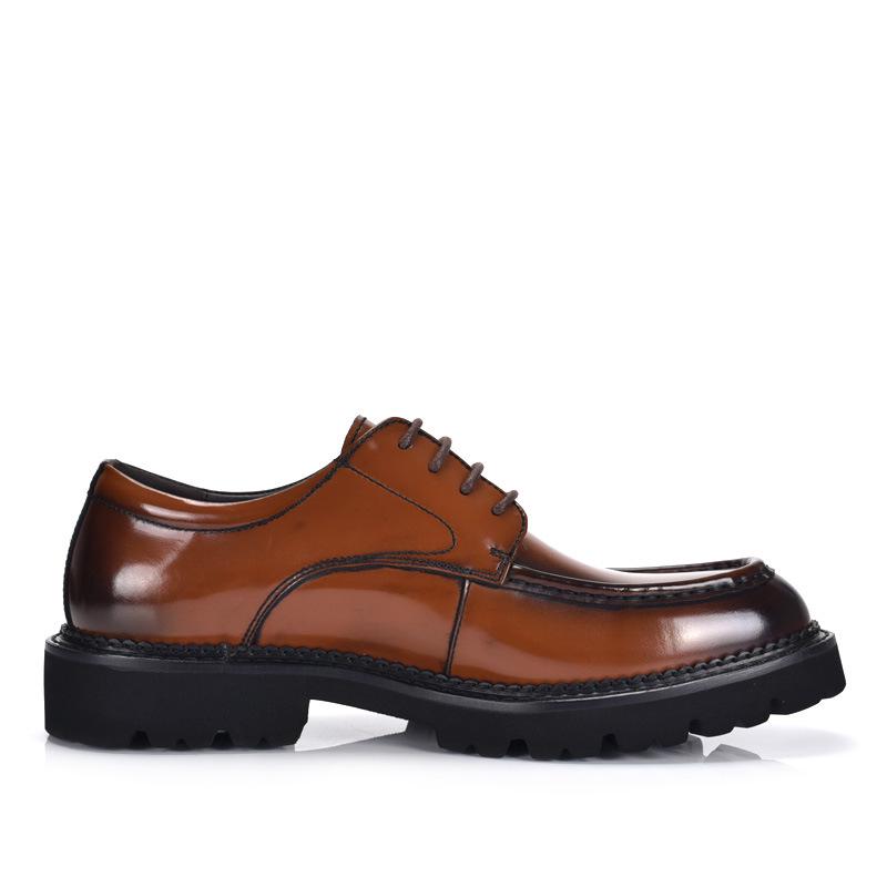 Men's Spring & Autumn British Style Patent Leather Slip-On Shoes for Business & Wedding