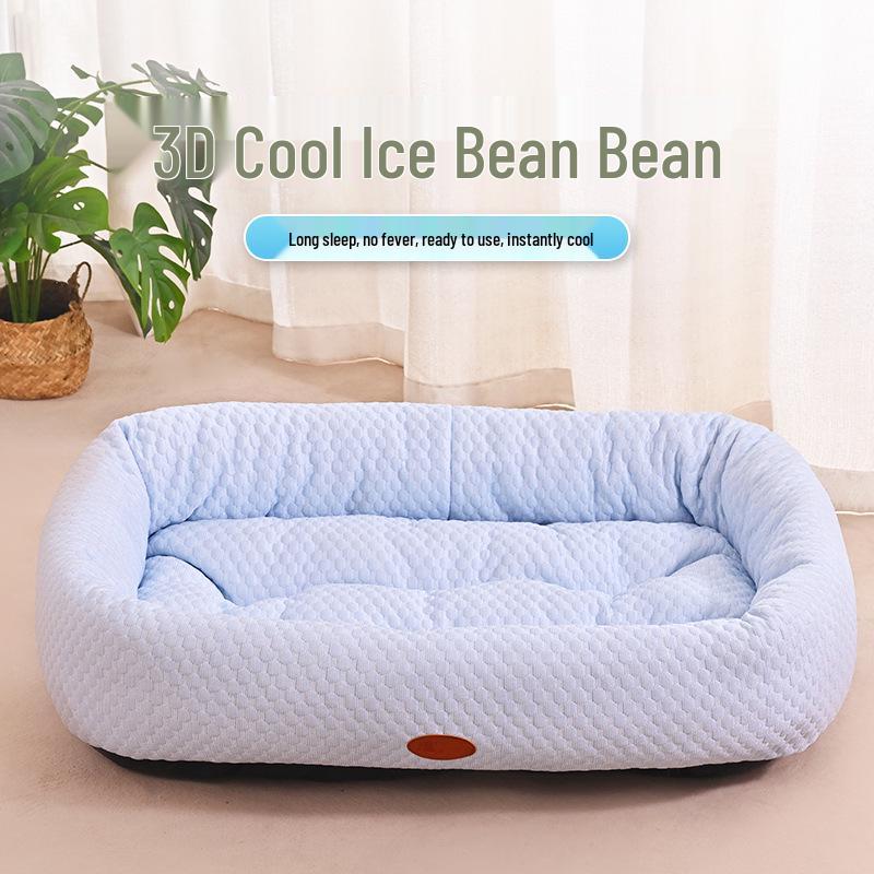 All-Season Cool Pet Bed: Summer Ice Bean Mat for Dogs & Cats