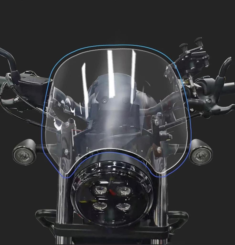 Kemy’s Rebel 250 Rebel 500 Windscreen Windshield Windshield Motorcycle Clear
